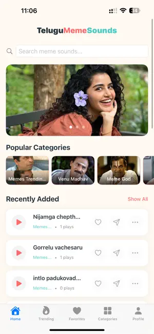 Telugu Meme Sounds screenshot 1