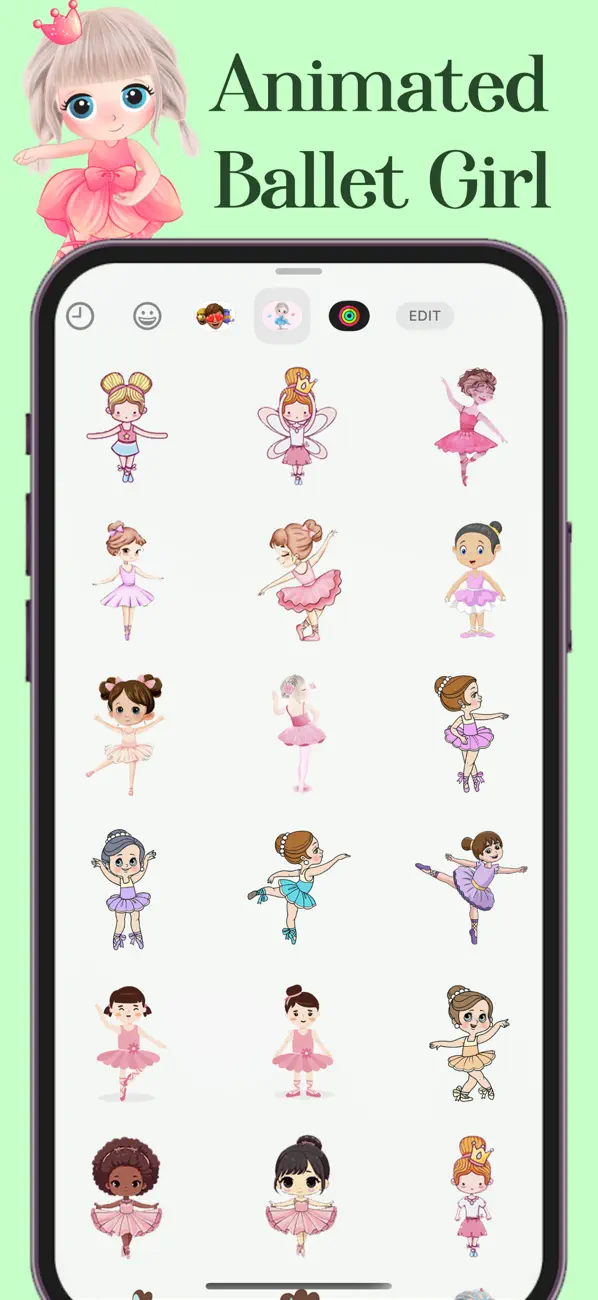 Screenshot #2 pour Animated Ballet Girl Stickers