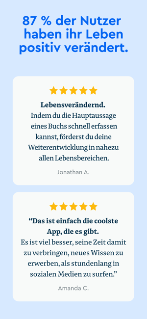 ?Blinkist: Buchzusammenfassung Screenshot