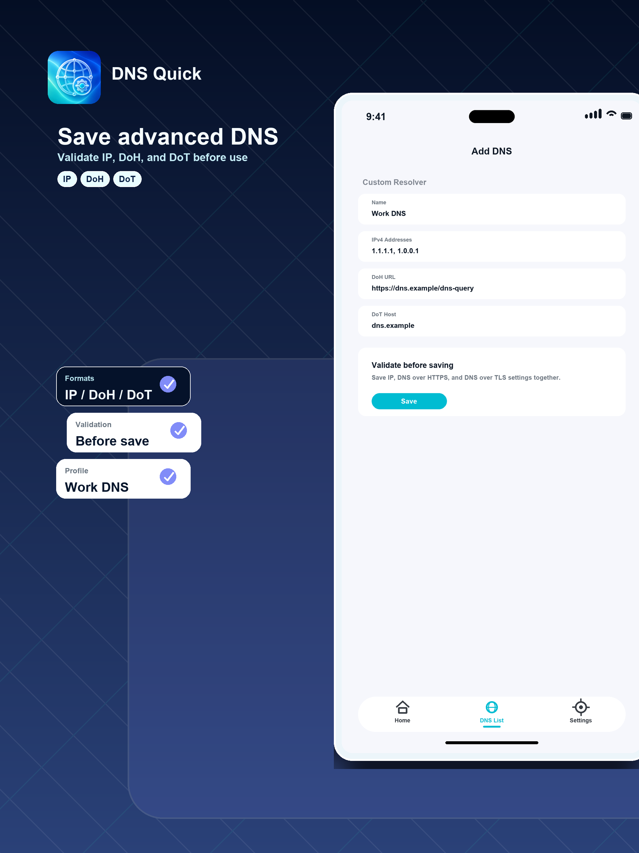 DNS Quick: DNS Settings screenshot 8