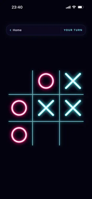 Neon XO (Tic Tac Toe) screenshot 3