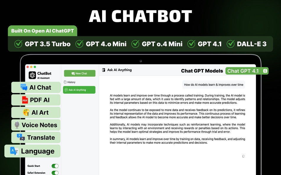 #1. AI ChatBot, Ask AI Assistant (macOS) 게시자: Awais Mobeen