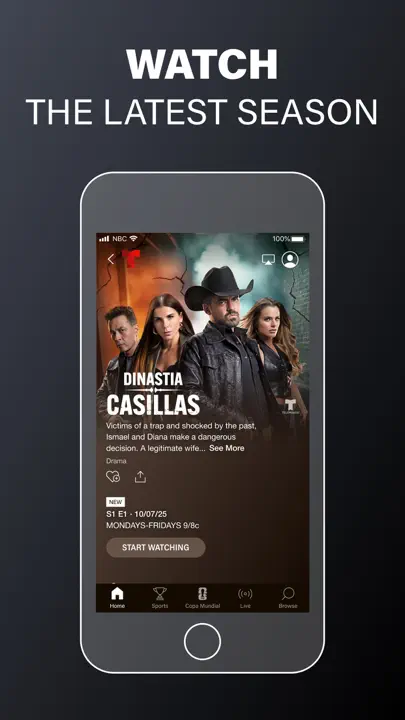 Telemundo: Series Y TV En Vivo iPhone Screenshot 7