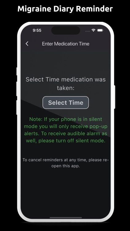 Migraine Diary Reminder