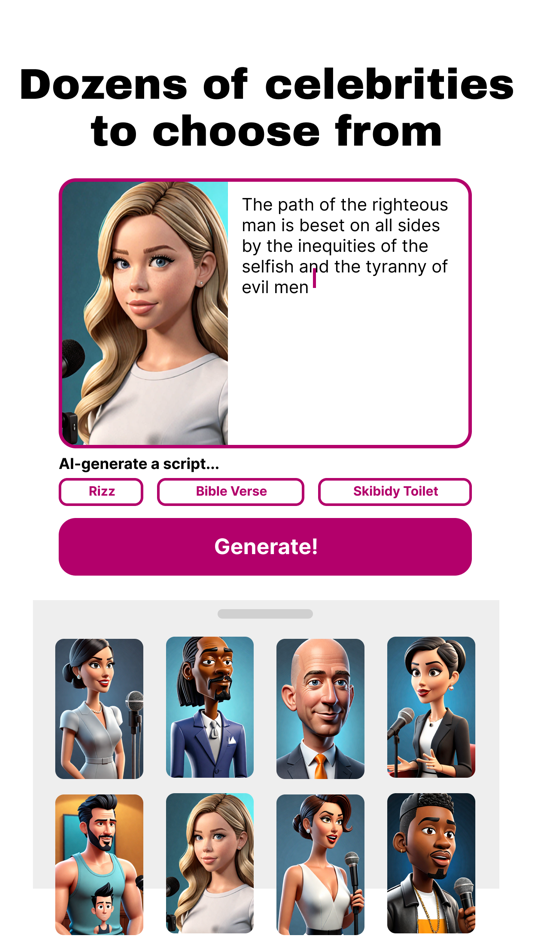 #2. AI Voice Generator by DubMagic (iOS) 由: Bacchus Labs