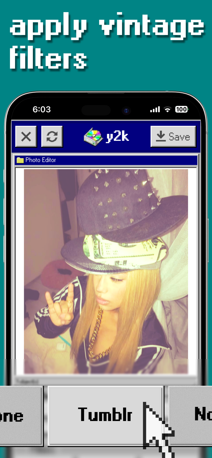 y2k: 2000s photo editor screenshot 2