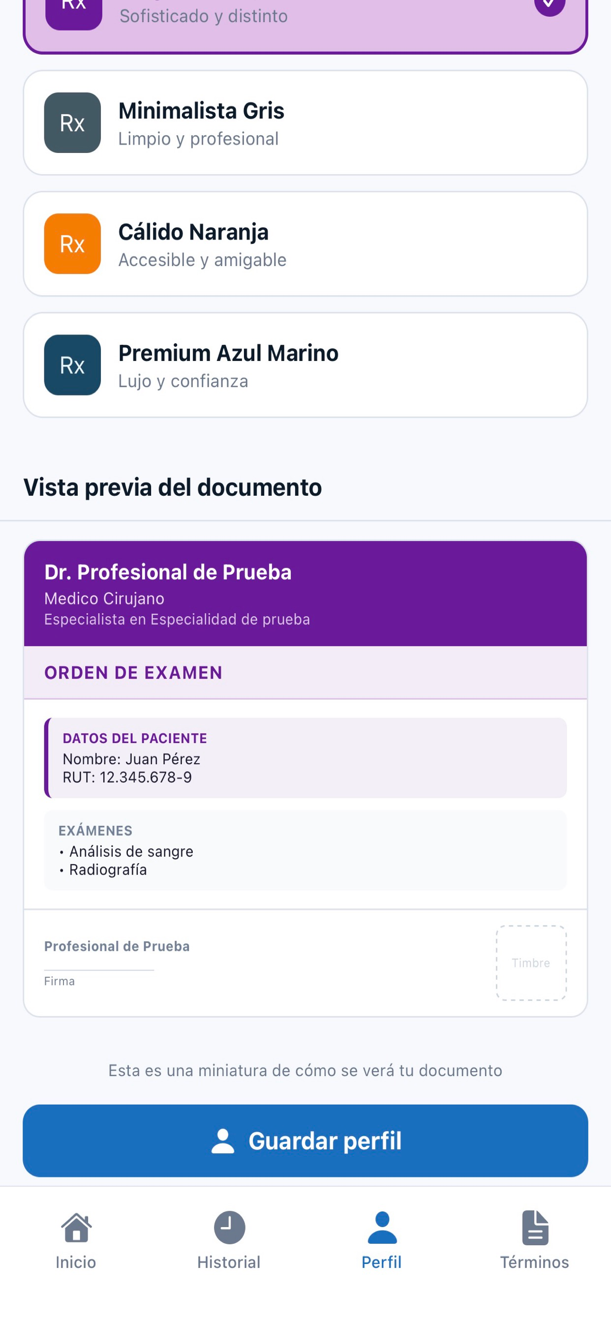 RecetaMED - Órdenes médicas