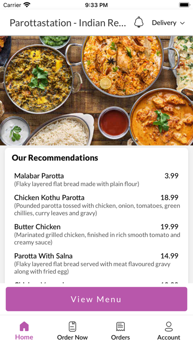 Parotta Station Restaurant Screenshot