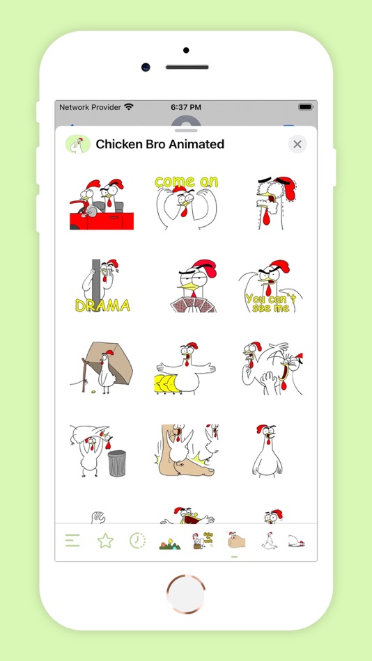 #3. Chicken Bro Animated (iOS) By: Pratik Dhebariya
