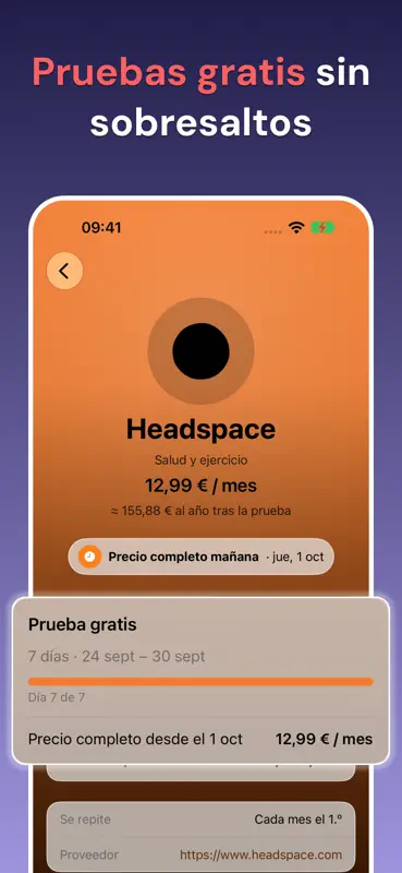 Gestor de Suscripciones: Subd screenshot 4 of 7