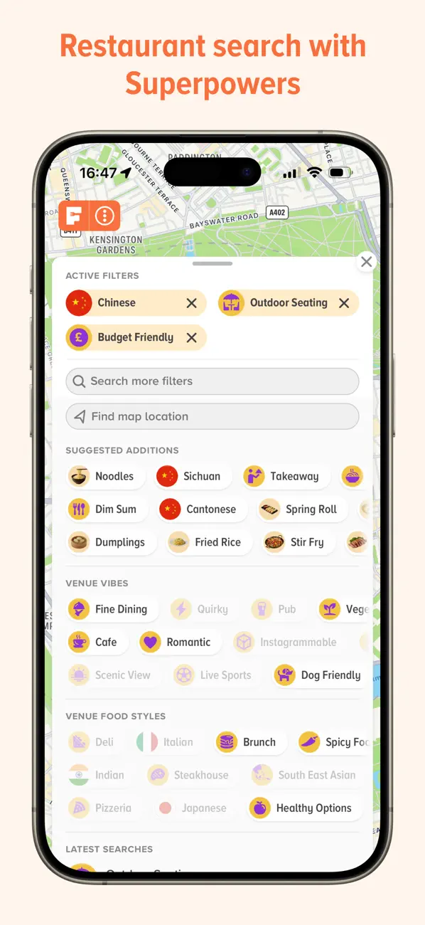 Screenshot #2 pour FoodStyles – The Meal Finder