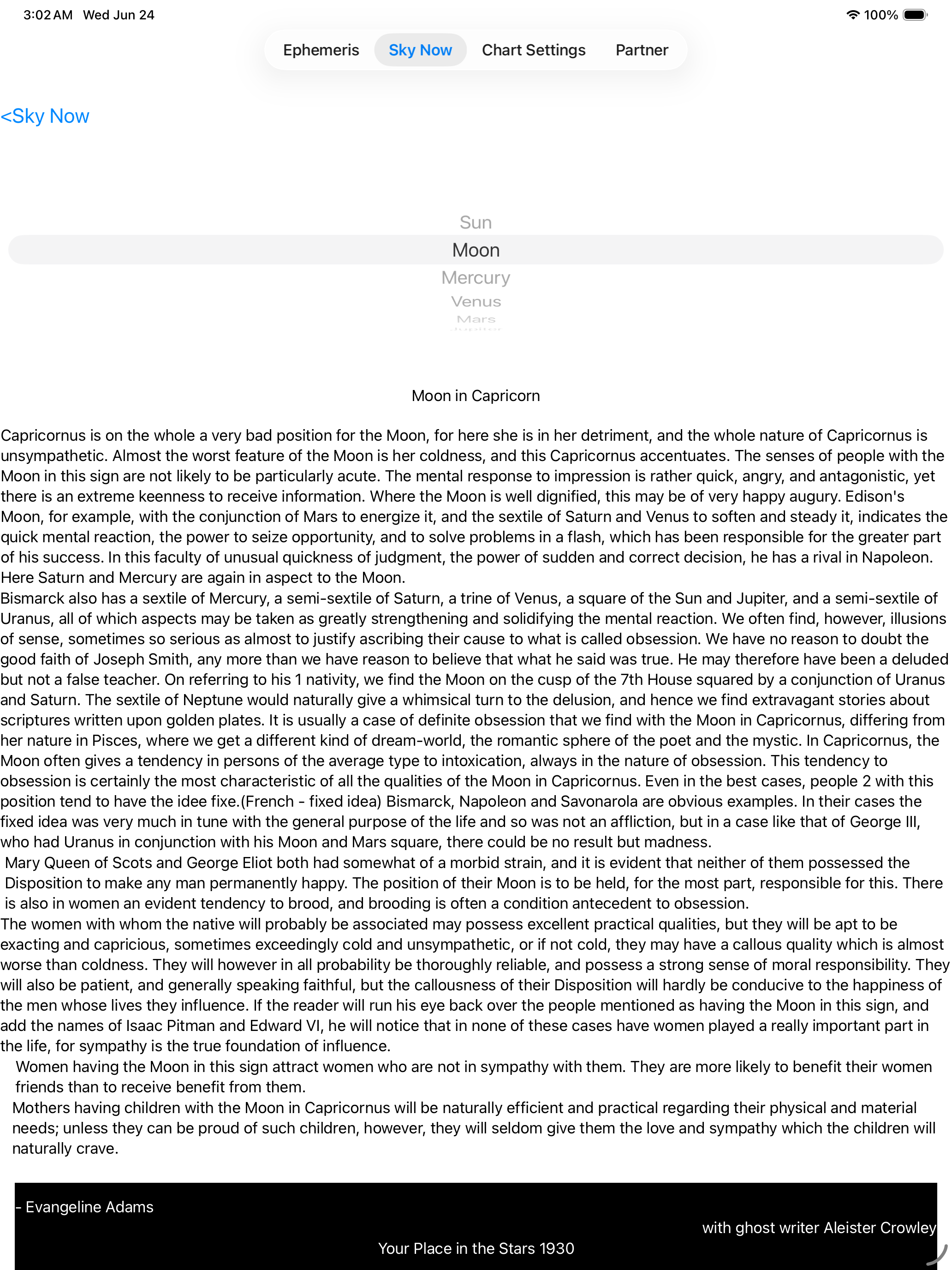 Sky Now & Ephemeris Astrology screenshot 18