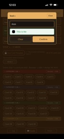 Mystery Clues Track Sheet screenshot