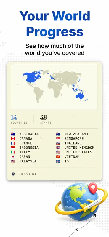 Travori - Travel Map Tracker screenshot 6 of 9