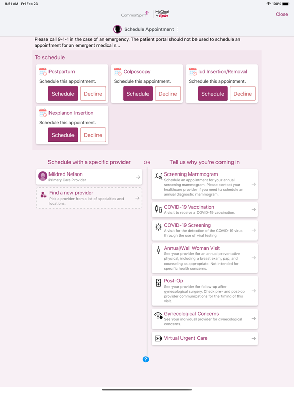 CommonSpirit - CO/KS/UT iPad screenshot 4 - Health & Fitness app