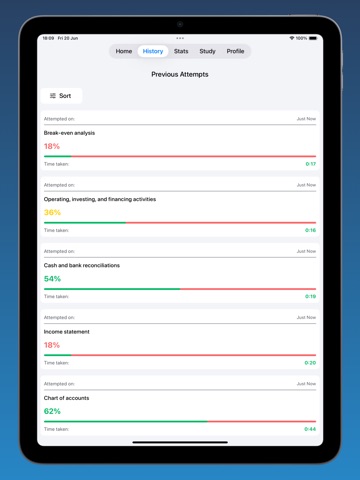 Accounting Quiz+ iPad screenshot