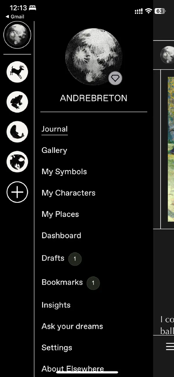 Screenshot #3 pour Elsewhere - Journal de Rêves