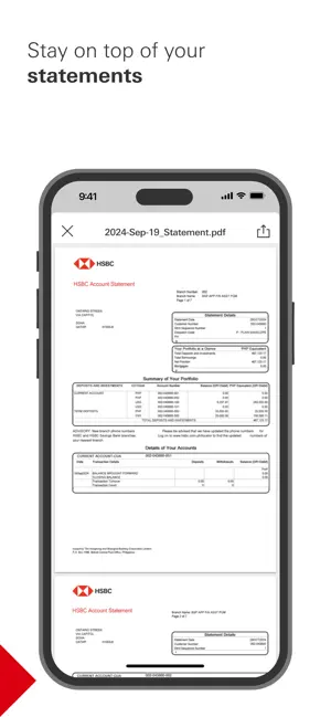 HSBC Philippines iPhone screenshot 6