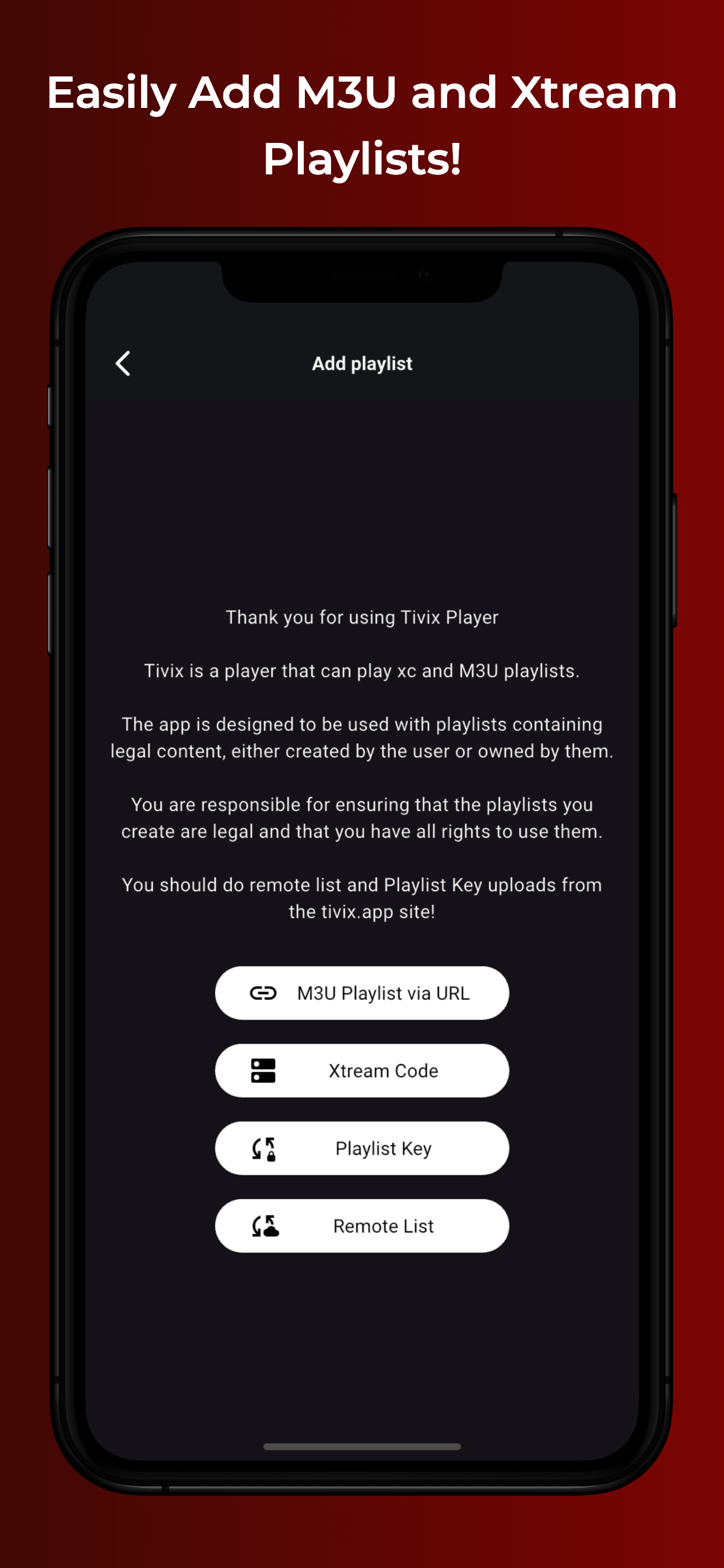 Tivix IPTV Player