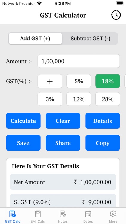 GST Calculator - Business Calc