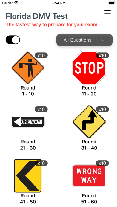 Florida DMV Practice Test 2025 Screenshot