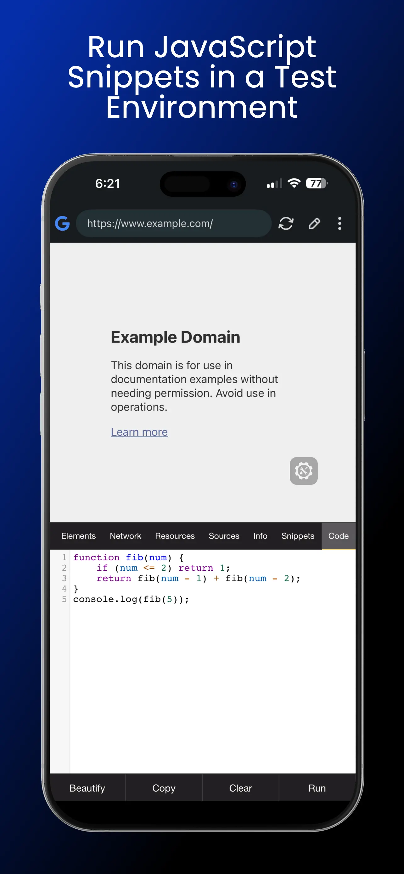 #8. Eruda Browser Console (iOS) De: Areeb Sayyed