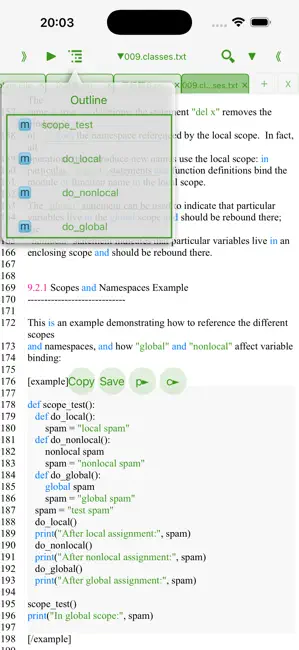 Python3 IDE Fresh Edition iPhone screenshot 6