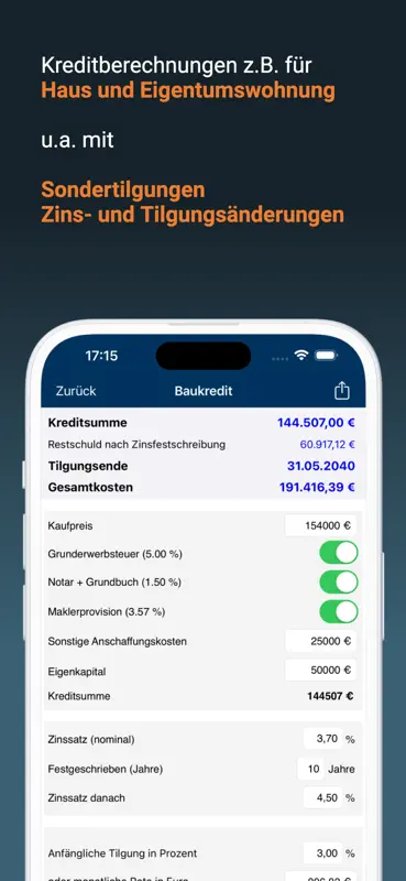 iLohn+Kredit Pro 2025 screenshot 7 of 8