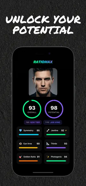 RatioMax: Looksmax AI Scanner screenshot 1