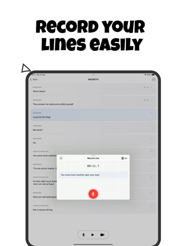 Cold Read & Teleprompter: Cue iPad screenshot