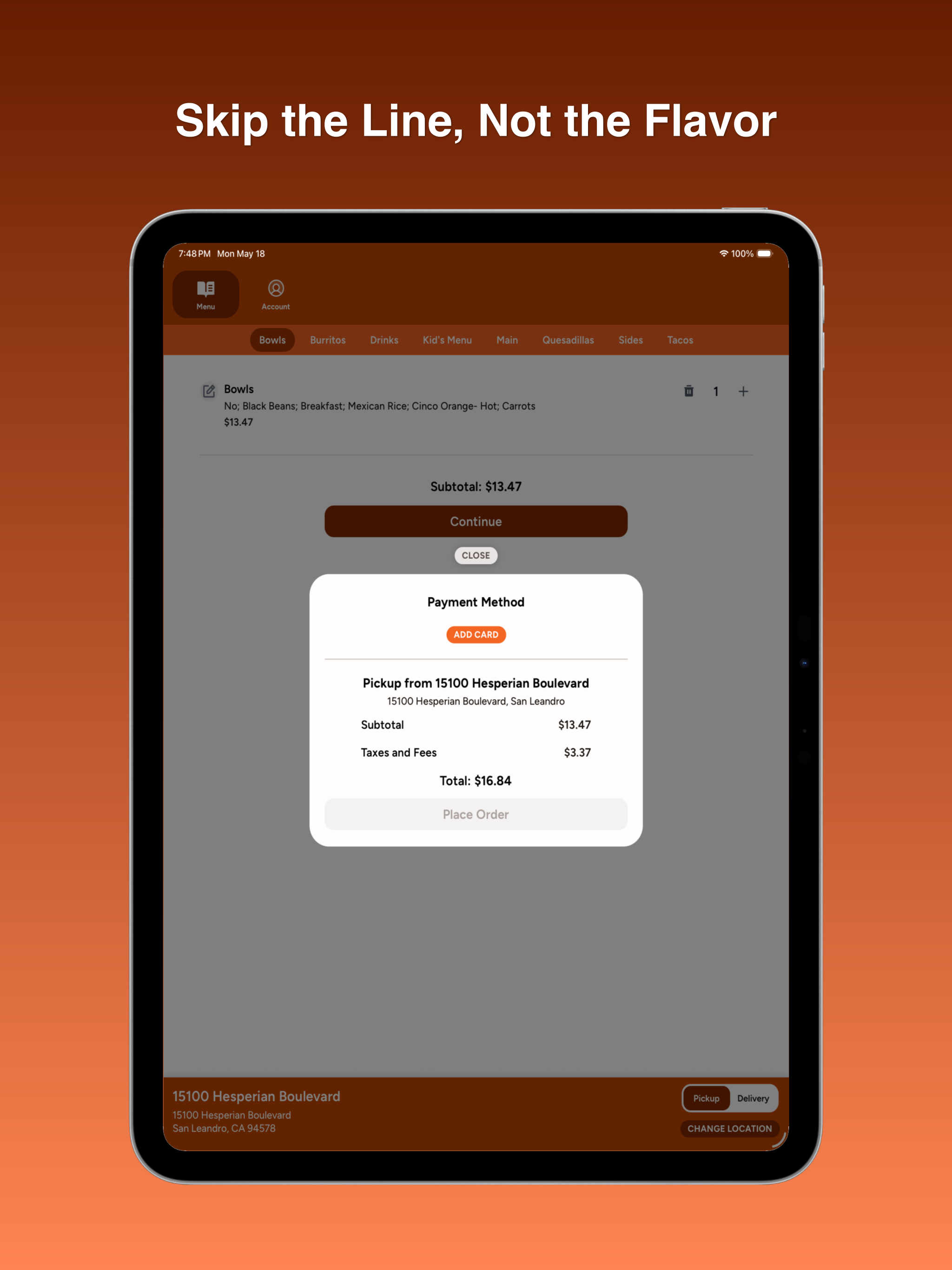 Cinco Taco Bar Ordering screenshot 8