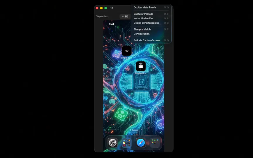 Скриншот Mirror Phone Screen на iPhone 1