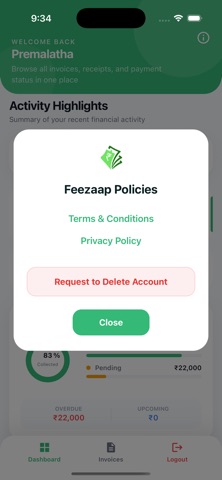 Feezaap screenshot