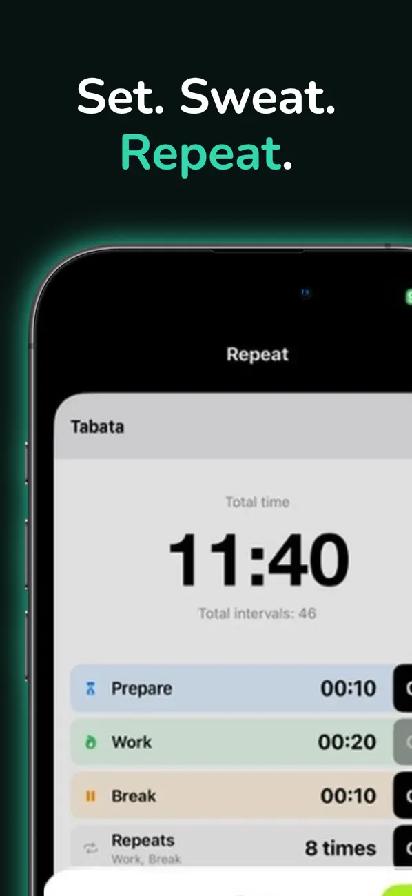 Timer for Workouts - Repeat Screenshot 3
