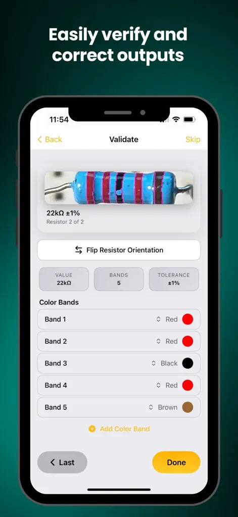 AI Resistor Color Code Scanner - Utilities App | MWM