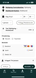 Taxi Nyköping – Oxelösund screenshot #2 for iPhone