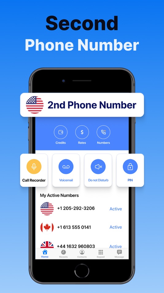 #1. Second Phone Number . 2nd Line (iOS) Bởi: TECHISTIC LTD