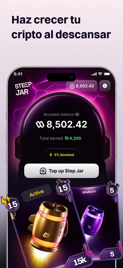Screenshot 6 di 6 di Sweat Wallet: Walk Into Crypto