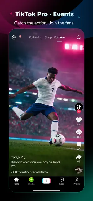 TikTok Pro - Events screenshot 1
