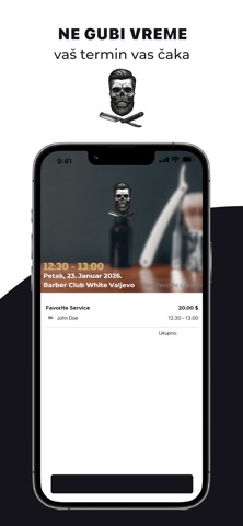Barber Club White Valjevo screenshot