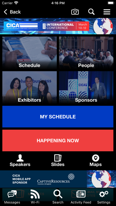 CICA International Conference Screenshot