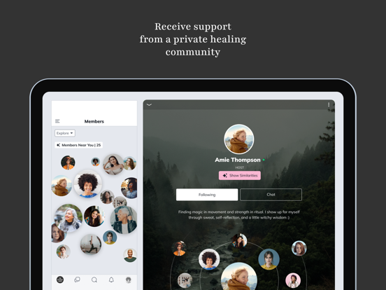 Somatic Healing Club iPad screenshot 4 - Health & Fitness app