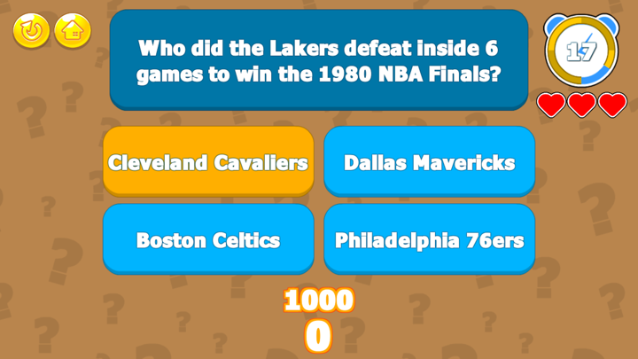 Screenshot #1 pour The NBA Trivia Challenge
