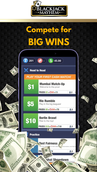 Blackjack 21: Win Real Money! Screenshot