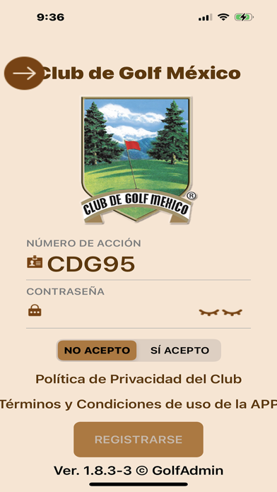 CGM - Club de Golf México Screenshot