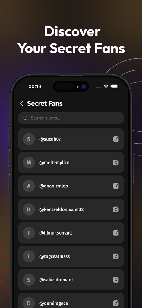 Followers Reports : Insightly - 이 도구는 사용자의 숨겨진 팬 목록을 명확하게 제시하며, 각 사용자의 이니셜과 @사용자 이름을 통해 쉽게 식별하고 옆에 있는 인스타그램 아이콘으로 연결될 수 있도록 합니다.