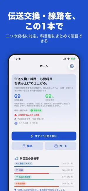 電気通信主任技術者 合格ドリル screenshot 1