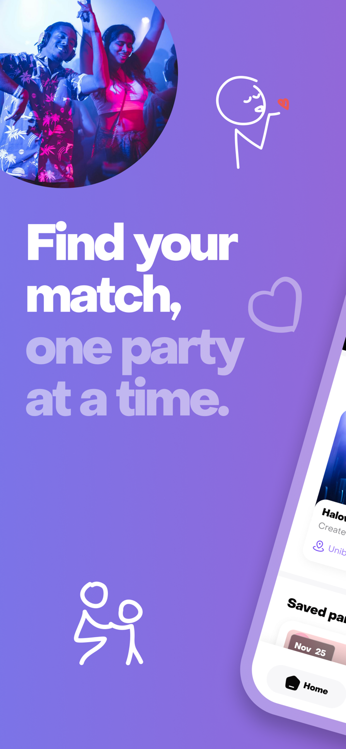 PartyMatch - Swipe and Party