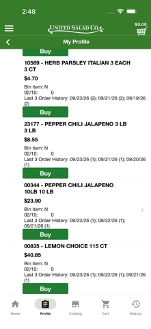 United Salad Checkout Screenshot 2 of 5