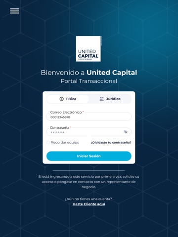 United Capital iPad screenshot
